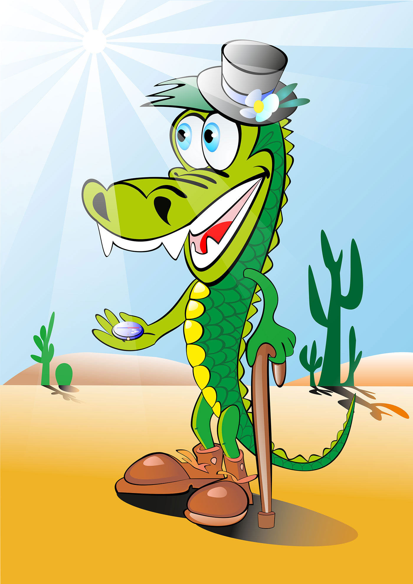 Иллюстрация Крокодил